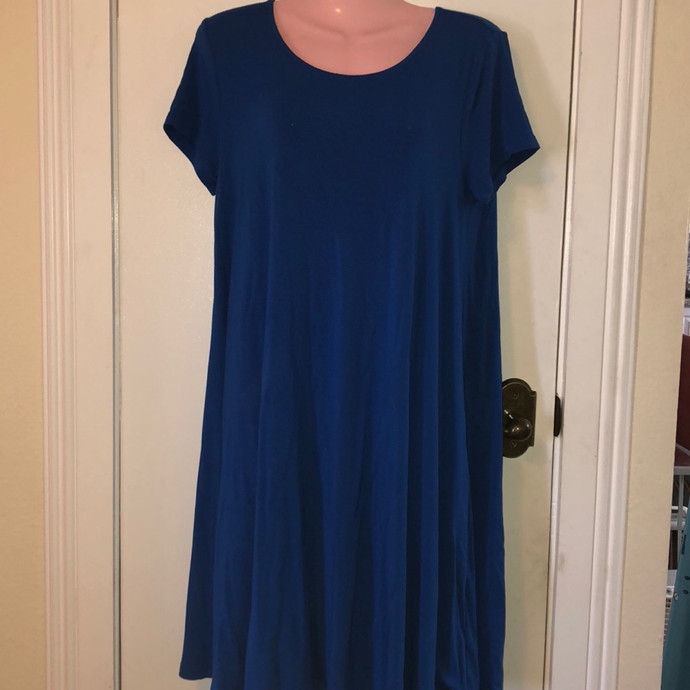 Old Navy blue dress size Med. - Picture 3 of 7
